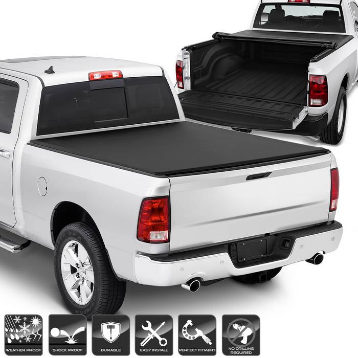 SPYDER xTune 02-09 Dodge Ram 78in. Short Bed Roll-Up Style Tonneau Cover - Black (TC-RU-DR02-72) 9043604