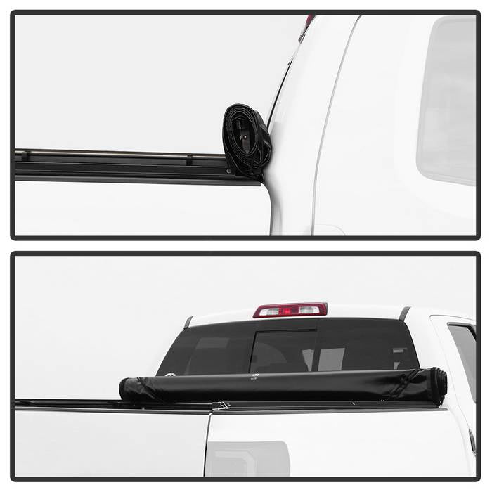 SPYDER xTune 02-09 Dodge Ram 78in. Short Bed Roll-Up Style Tonneau Cover - Black (TC-RU-DR02-72) 9043604