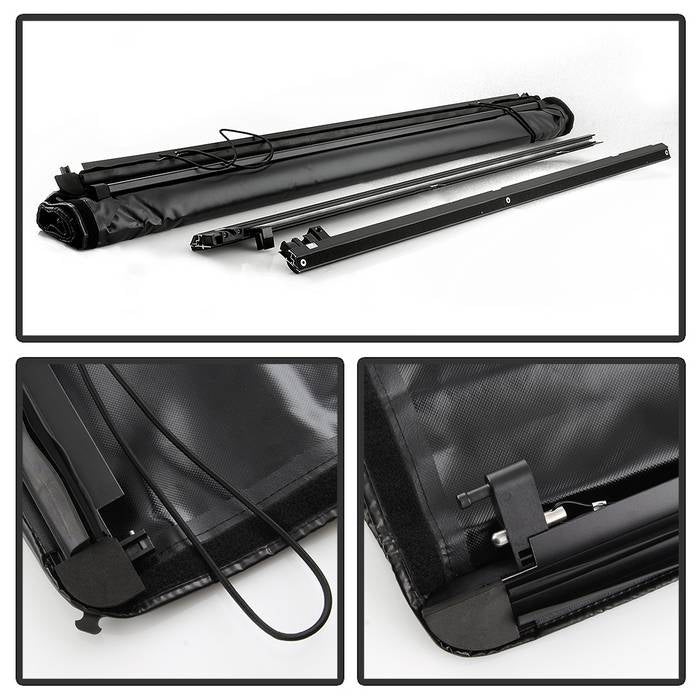 SPYDER xTune 01-05 Ford Explorer Sport Trac 49in. Roll-Up Style Tonneau Cover - Black (TC-RU-FEXP01-49) 9043482