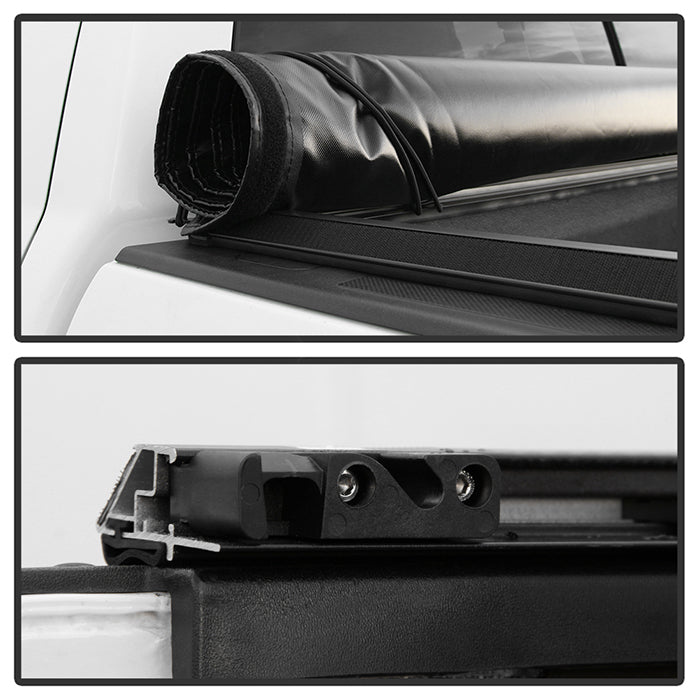 Xtune 20-21 Jeep Gladiator 60 Inches Hard Roll Up Style Tonneau Cover - Black 9049057