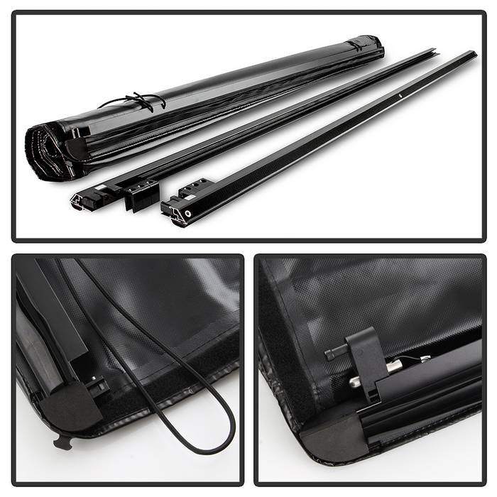 SPYDER xTune 00-06 Toyota Tundra 78in. Short Bed Roll Up Style Tonneau Cover - Black (TC-RU-TTU00-78) 9043895