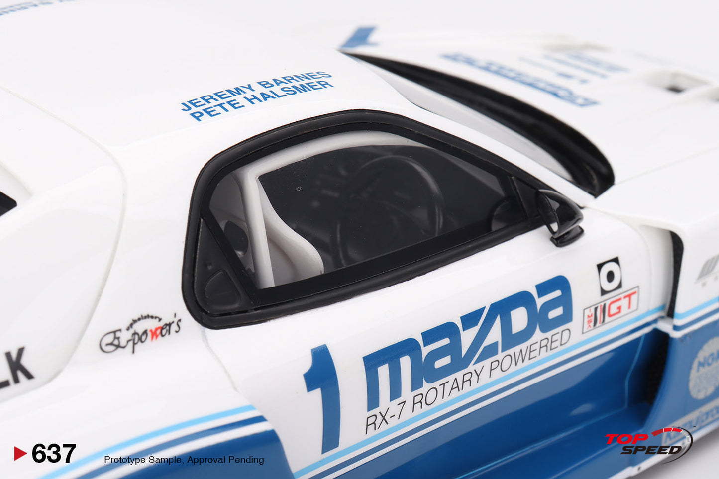 Topspeed Mazda RX-7 FD LB-Super Silhouette Liberty Walk White & Blue 1:18