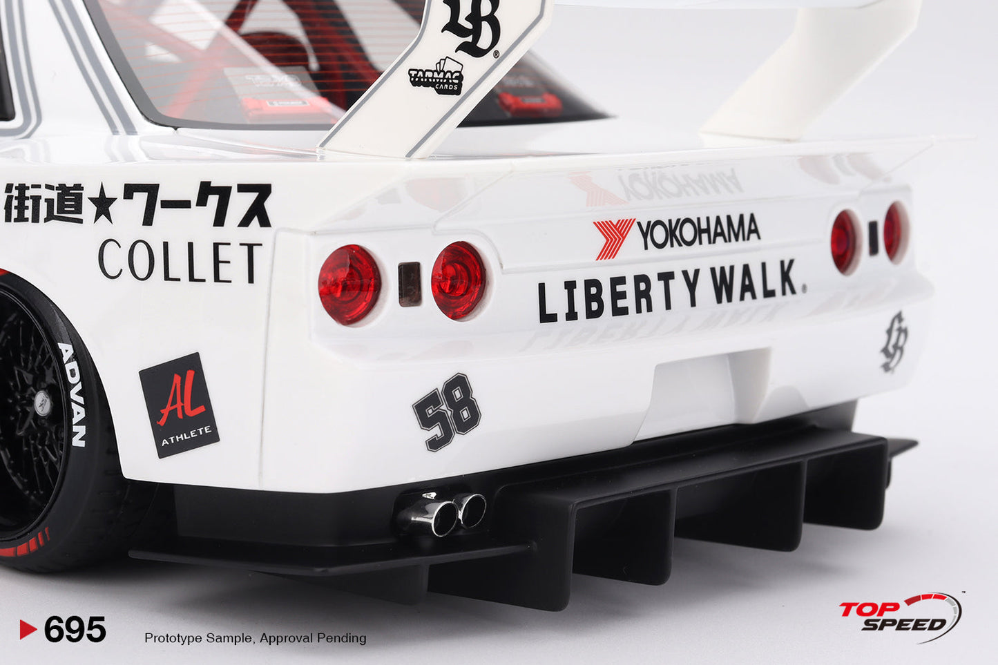 Topspeed Nissan GT-R32 LBWK Kaido House TAS 2025 White 1:18