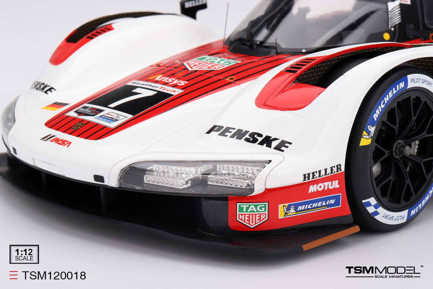 Topspeed Porsche 963 #7 Penske Motorsport IMSA 2024 Daytona 24Hrs Winner Red 1:12