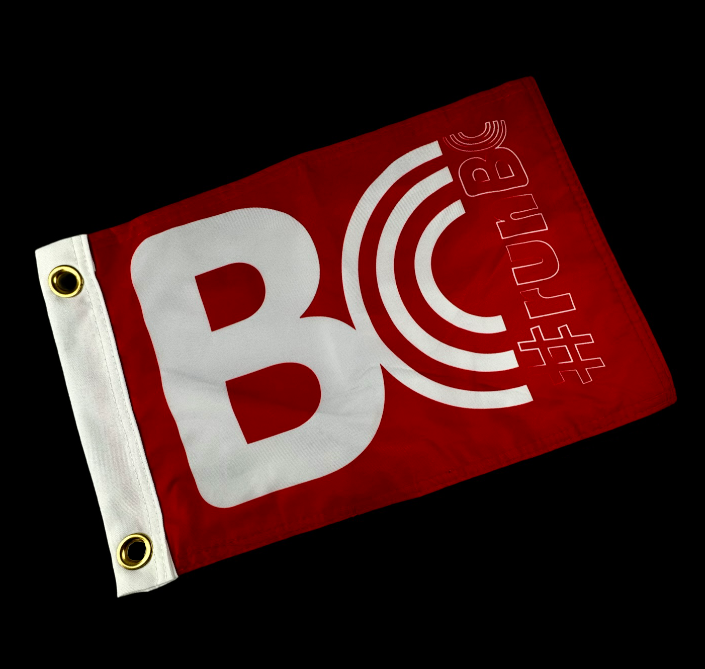 Brian Crower BC Whip Flag #runBC 14"X 10" w/Grommets BC8906