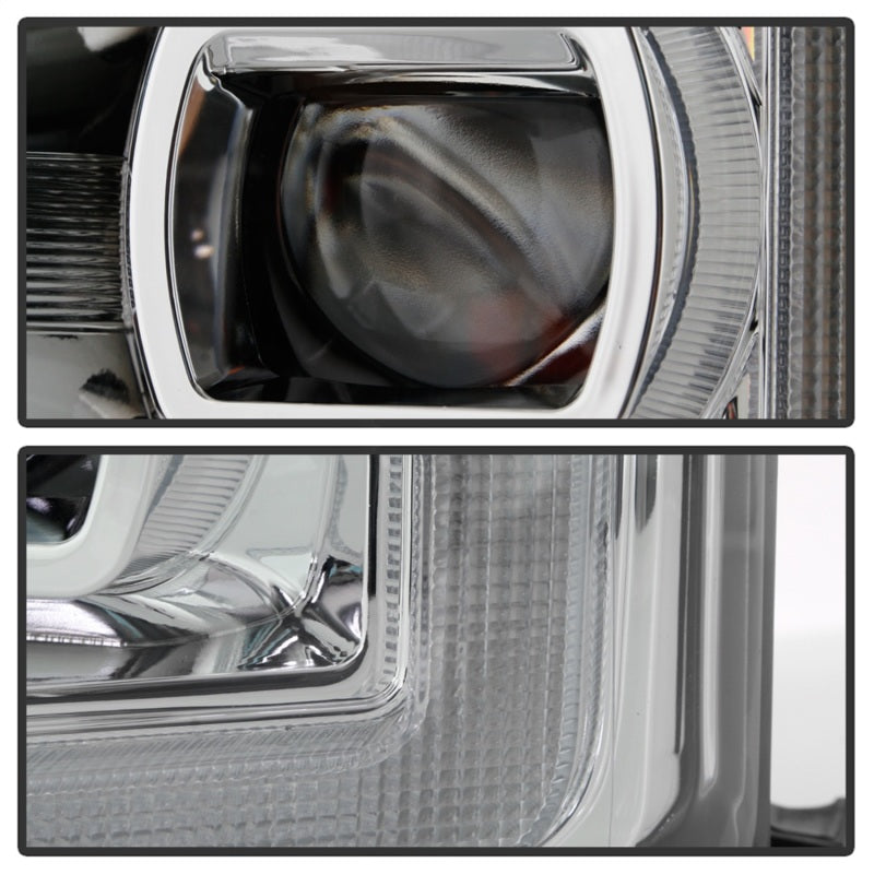 Spyder Ford F-250/F-350/F450 17-18 Full LED Headlights Black PRO-YD-FS17HALAP-SEQ-C 5087447