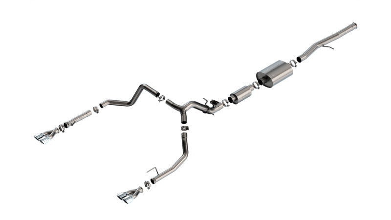 Borla 2024 Chevy Silverado 1500 6.2L V8 S-Type Catback Exhaust w/ Simulator - Chrome 140995