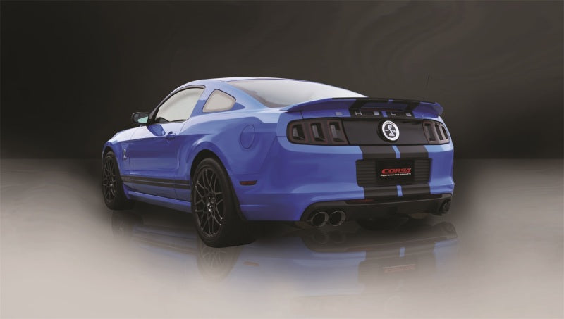 Corsa Performance 13-13 Ford Mustang Shelby GT500 5.8L V8 Black Sport Axle-Back