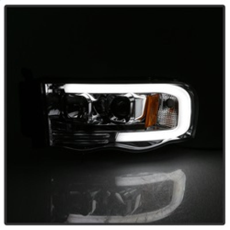 Spyder Dodge Ram 1500 02-05 V2 Projector Headlights - Light Bar DRL - Chrome PRO-YD-DR02V2-LB-C 5084613