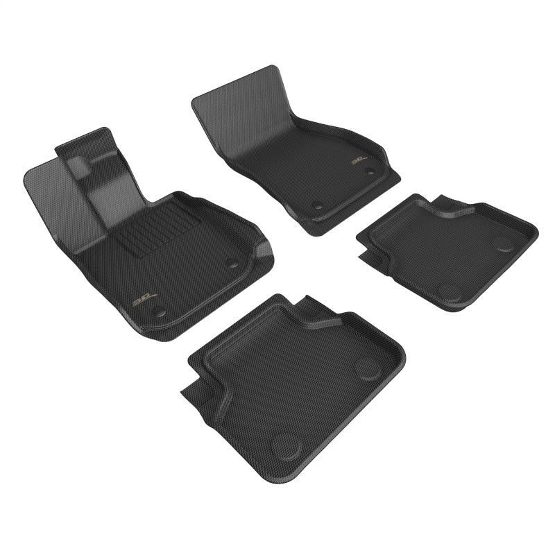 3D MAXpider 18-23 BMW 8 Series Gran Coupe Kagu Floor Mat- Black R1 R2 L1BM11401509