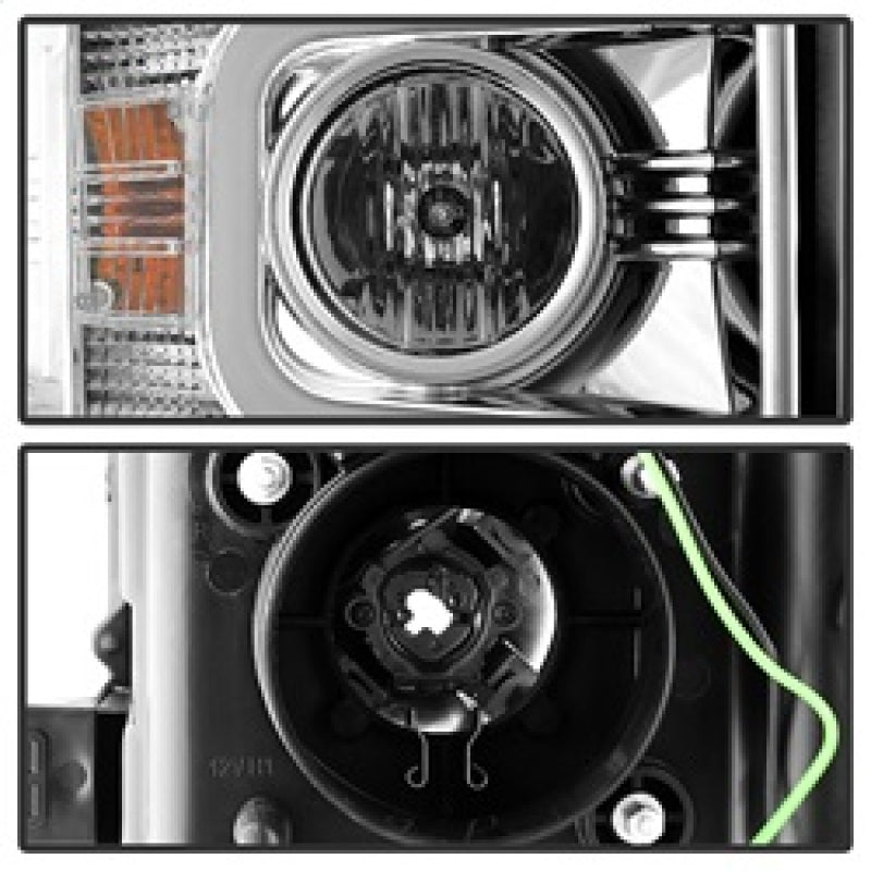 Spyder Chevy Silverado 2014-16 2500 HD Projector Headlights Light Bar DRL Chrm PRO-YD-CSHD14-LBDRL-C 5081049