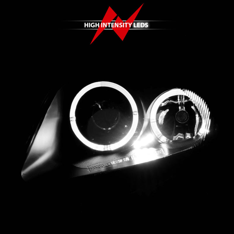 Anzo 2000-2005 Mitsubishi Eclipse Projector Headlights w/ Halo Black