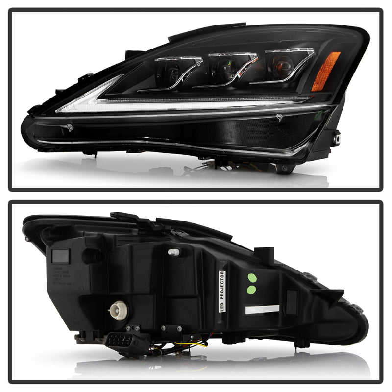 Spyder Lexus IS 250/350 06-10 Halogen Model Only High-Power LED Headlights - Black PRO-YD-LIS06AP-BK 5088246