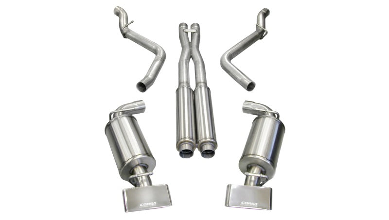 Corsa Performance 08-10 Dodge Challenger SRT-8 6.1L V8 Polished Xtreme Cat-Back Exhaust