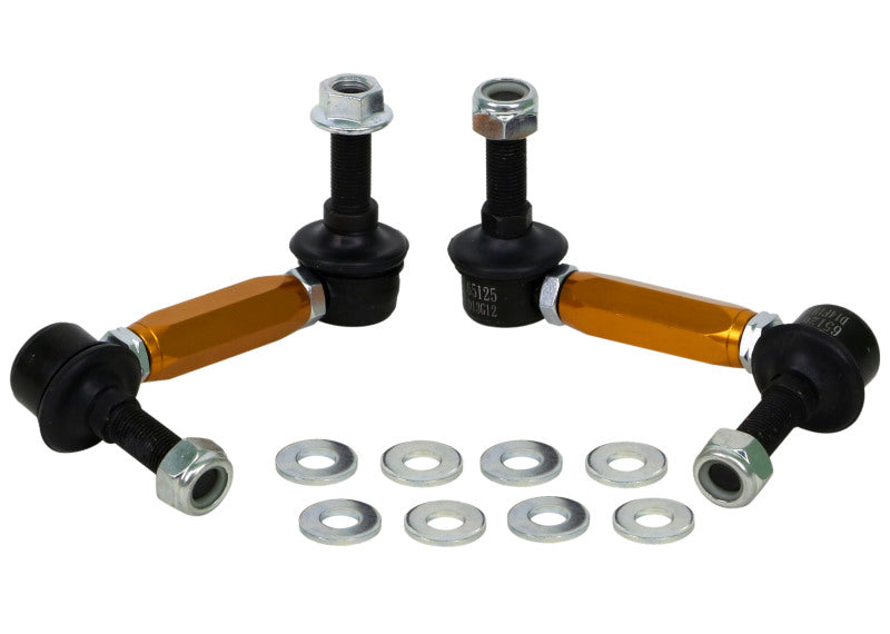 Whiteline Universal Sway Bar Link Assembly Heavy Duty Adjustable Steel Ball 115mm Size KLC180-115