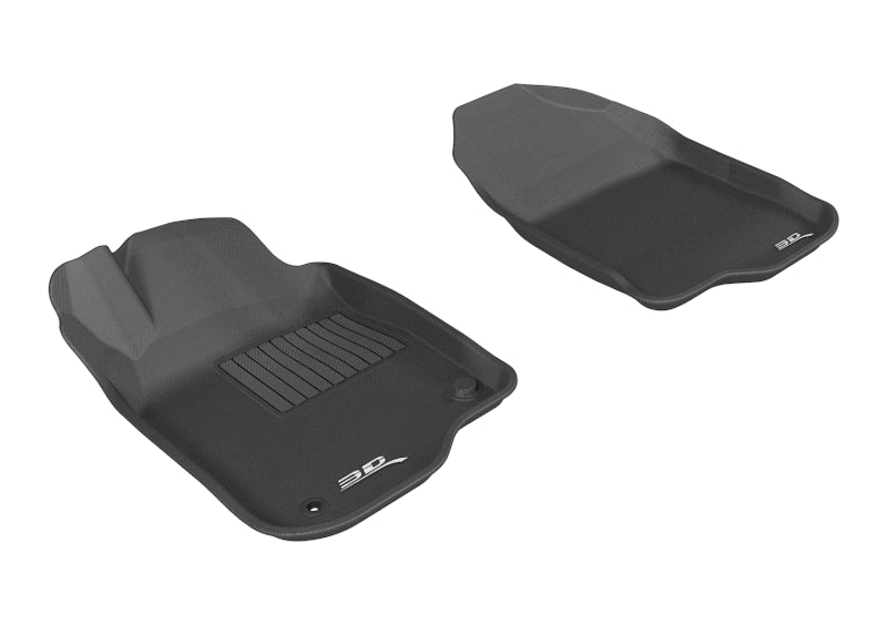 3D MAXpider 2008-2012 Chevrolet Malibu Kagu 1st Row Floormat - Black L1CH04811509