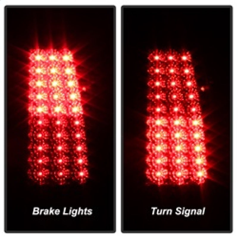 SPYDER Xtune Chevy Silverado 1500/2500/3500 03-06 LED Tail Lights Red Clear ALT-ON-CS03-LED-RC 5008787
