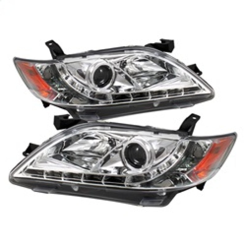 Spyder Toyota Camry 07-09 Projector Headlights DRL Chrome High H1 Low H7 PRO-YD-TCAM07-DRL-C 5039415