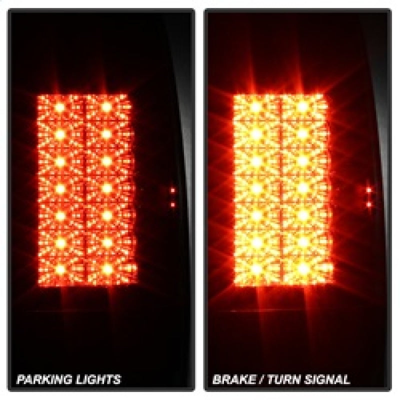 Spyder Ford Super Duty 08-15 Version 2 LED Tail Lights Black ALT-YD-FS07-LED-G2-BK 5029188