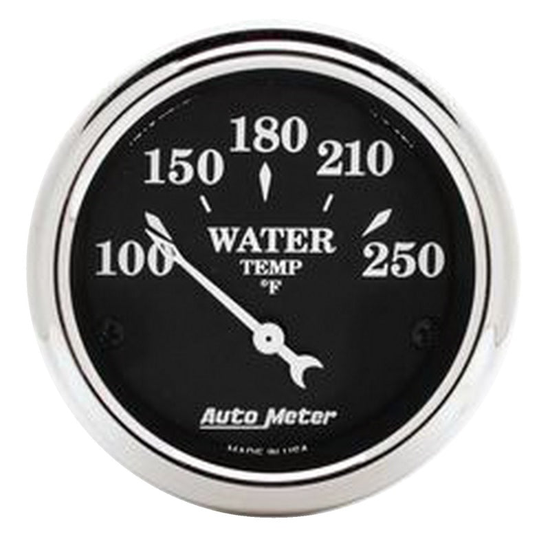 Autometer Old Tyme Black 5 Piece Kit (MPH/FUEL/OILP/WTMP/BAT) 55-59 Chevy Truck Direct-Fit Dash Kit 7036-OTB