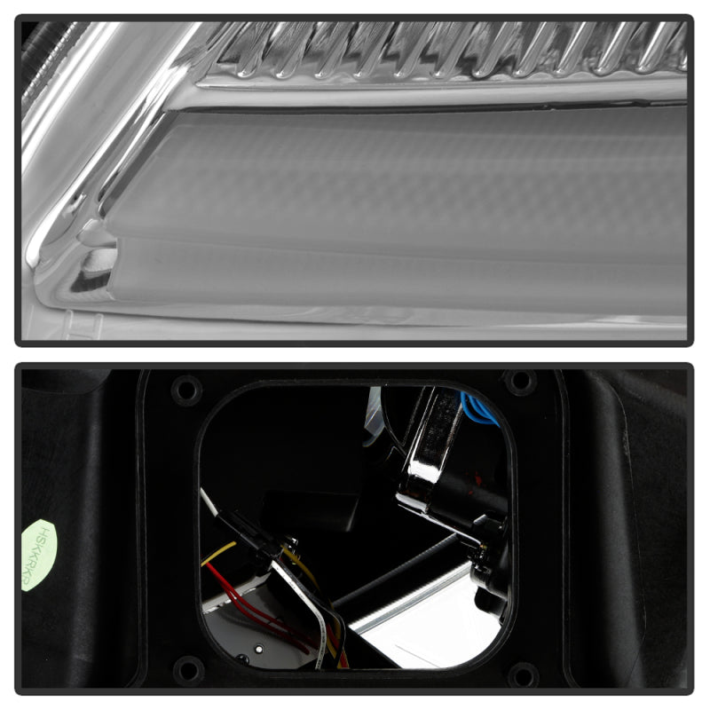 SPYDER 05-13 Chevy Corvette C6 Projector Headlights Seq LED Turn Signal w/SB DRL Parking Light 5087928
