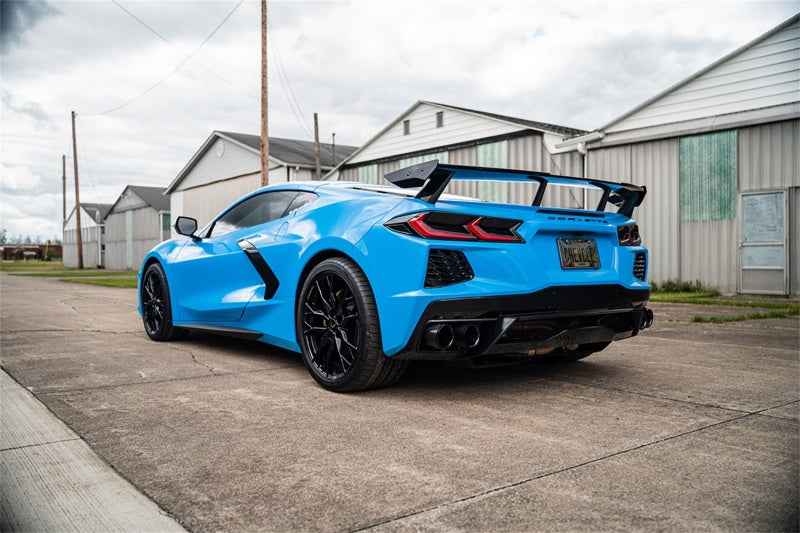 CORSA Performance Corsa 20-23 Chevrolet Corvette C8 RWD 3in Track Cat-Back Delete Exhaust w/4.5in CF Black PVD Tips 21104CFBLK