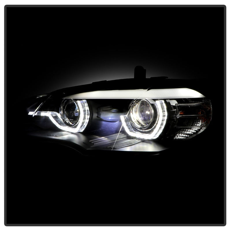 Spyder BMW X5 E70 07-10 Xenon/HID AFS High-Power LED Headlights - Black PRO-YD-BMWE7007AFSHIDAP-BK 5088239