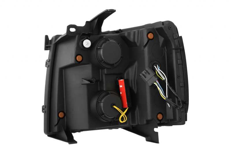 AlphaRex 07-13 Chevy 1500HD NOVA LED Proj Headlights Plank Style Gloss Blk w/Activ Light/Seq Signal 880208 *Discontinued