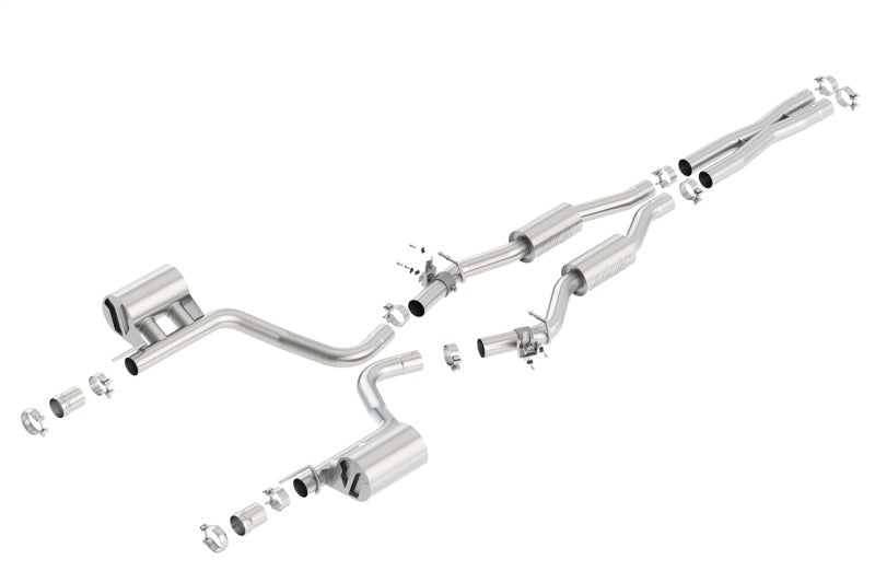 Borla 2015 Dodge Challenger SRT/392 Hemi 6.4L V8 TOURING Catback Exhaust w/ Valves Factory Bezel 140639