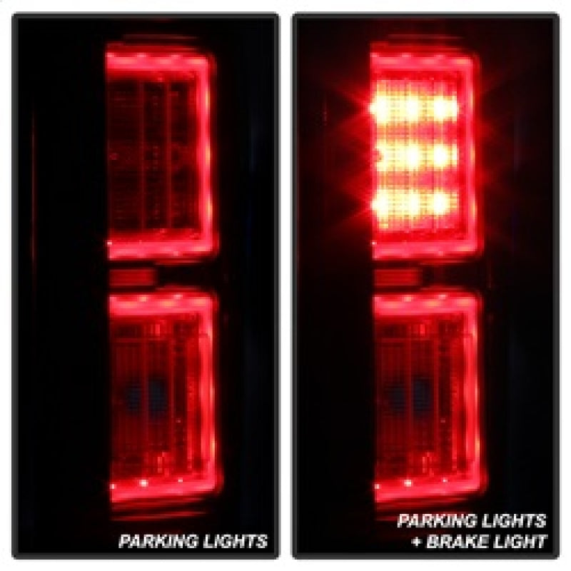 Spyder Ford F150 2015-2017 Light Bar LED Tail Lights - Red Clear ALT-YD-FF15015-LBLED-RC 5083692