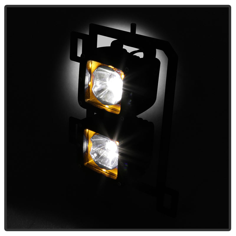 Spyder Dodge Ram 2013-2018 1500 Only Full LED Fog Lights W/Bracket and Universial Switch- Clear 9045424
