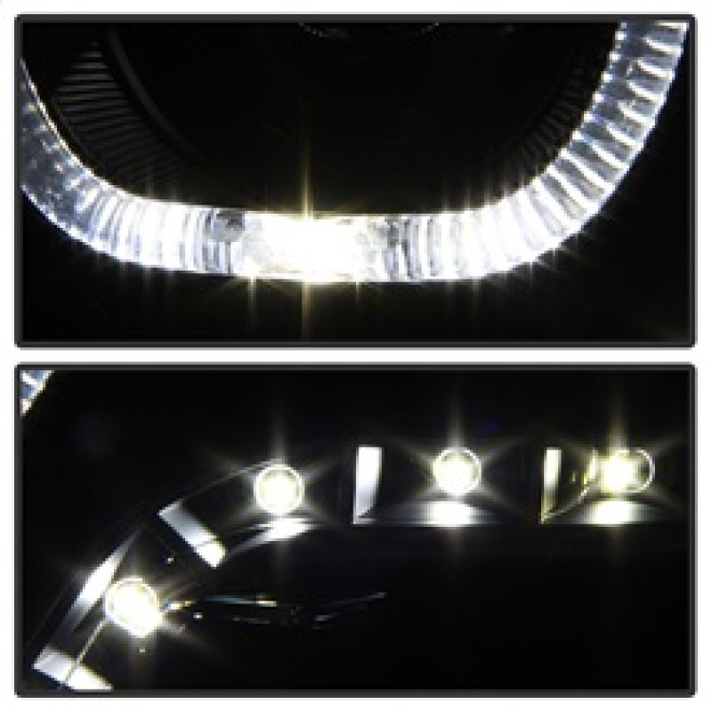 SPYDER xTune Dodge Ram 2009-2014 Halo LED Projector Headlights - Black PRO-JH-DR09-CFB-BK 9036729