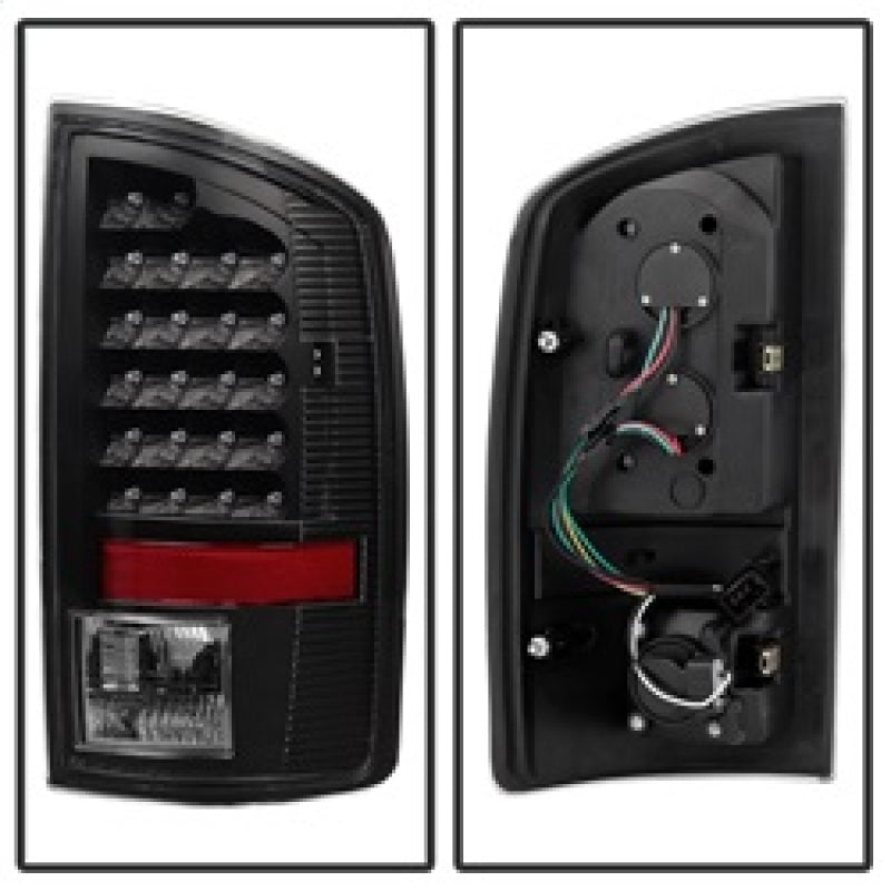 SPYDER Xtune Dodge Ram 02-06 1500 / Ram 2500/3500 03-06 LED Tail Light Black ALT-JH-DR02-LED-BK 5072979