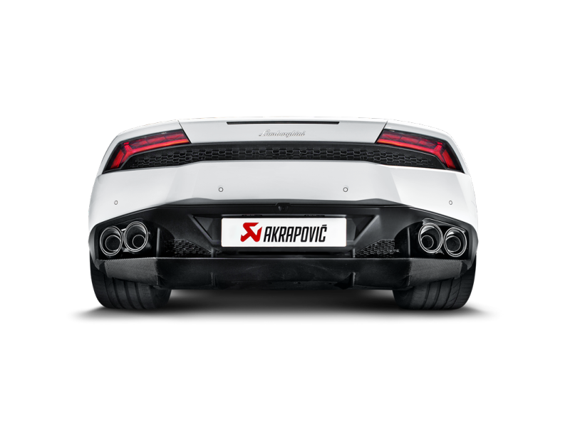 Akrapovic 16-16 Lamborghini Huracan LP 580-2 Coupe/Spyder Slip-On Line (Titanium) w/ Carbon Tips MTP-LA/TI/2