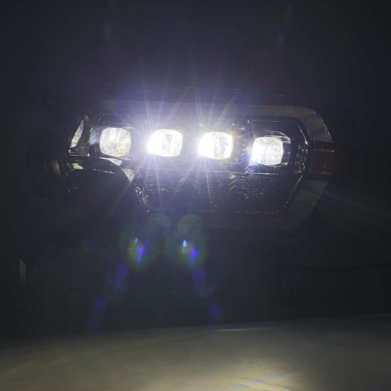AlphaRex 12-15 Toyota Tacoma NOVA LED Proj Headlights Plank Style Black w/Activ Light/Seq Signal/DRL 880753 *Discontinued