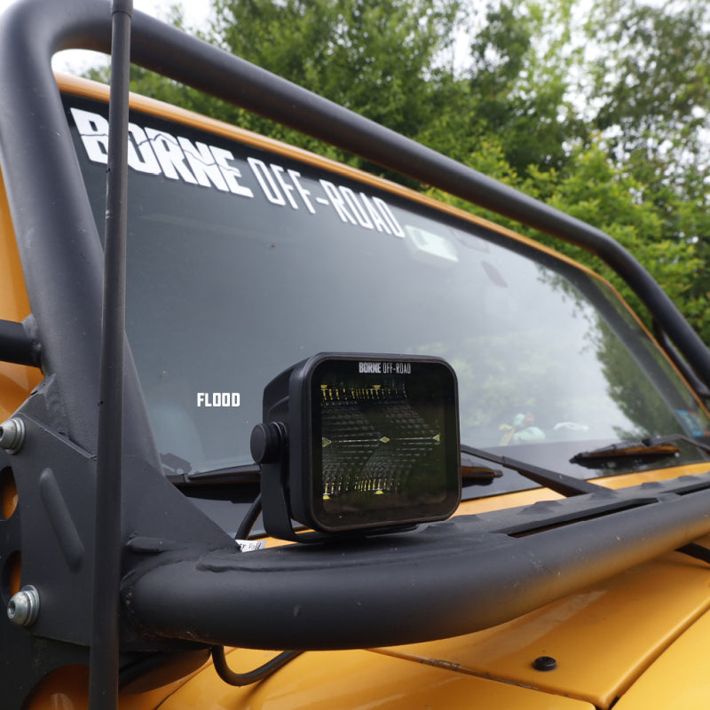 Borne Off-Road Light Pods (Kit of 2) 3x3 Flood BNLT-LP33-2F