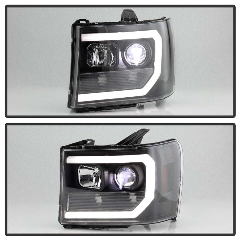 Spyder GMC Sierra 1500/2500/3500 07-13 Denali 08-13 LED Headlights Blk PRO-YD-GS07V2PL-BK 5087522