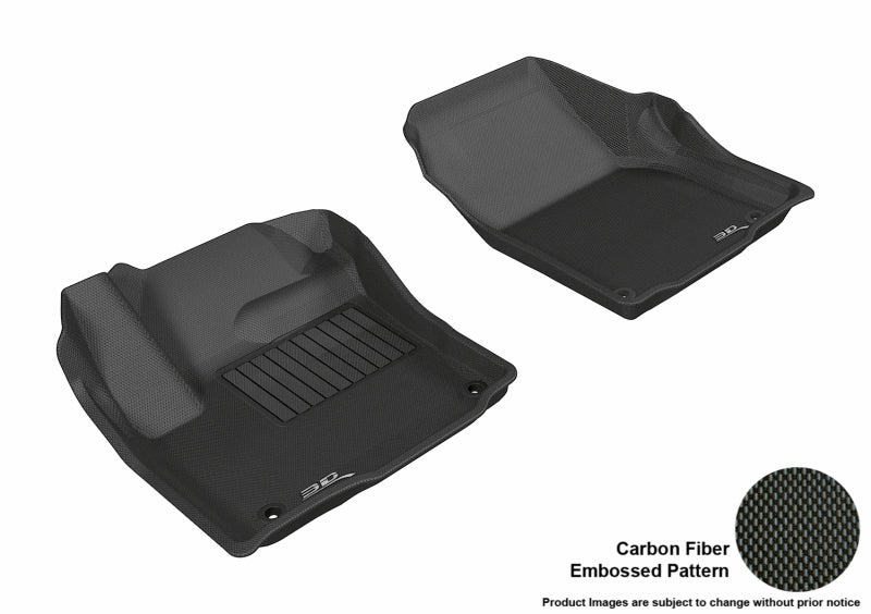 3D MAXpider 2012-2020 Land Rover Range Rover Evoque Kagu 1st Row Floormat - Black L1LR00611509