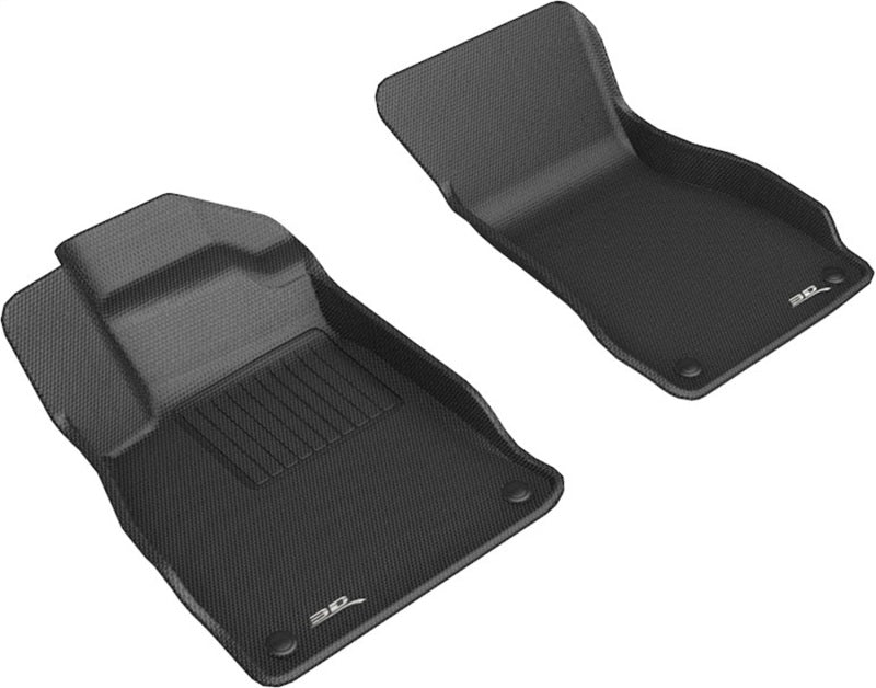 3D MAXpider 19-23 Audi A6/A7 / 21-24 RS6/RS7 Kagu 1st Row Floormats - Black L1AD05411509