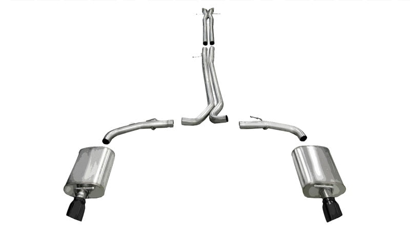 Corsa Performance 10-13 Ford Taurus SHO 3.5L V6 Turbo Sport Cat-Back Exhaust w/ Dual 4in