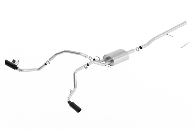 Borla 14-16 Chevrolet Silverado 1500 5.3L ATAK Catback Exhaust w/ Black Chrome Tips 140546BC