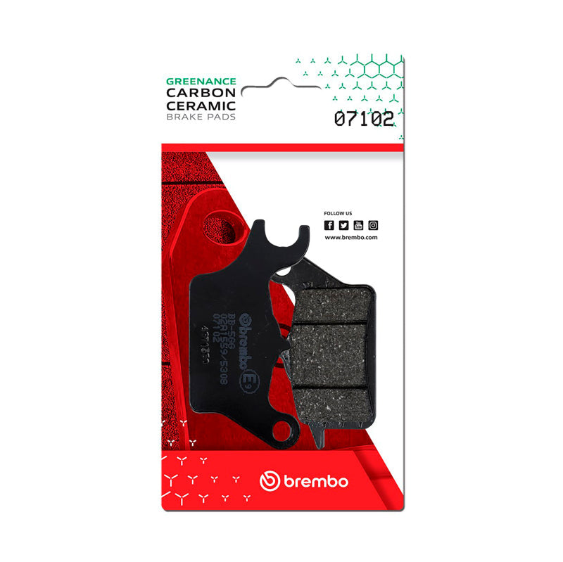 Brembo OE Honda Wave/Honda Super Cub Carbon Ceramic Brake Pad - Front 07102