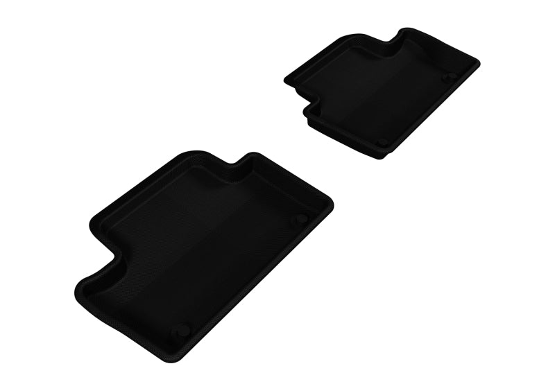 3D MAXpider 2010-2017 Volvo XC60 Kagu 2nd Row Floormats - Black L1VV01521509