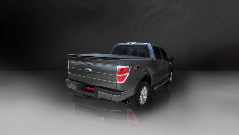 Corsa 10-10 Ford F-150 Raptor 5.4L V8 Black Sport Cat-Back Exhaust 14388BLK