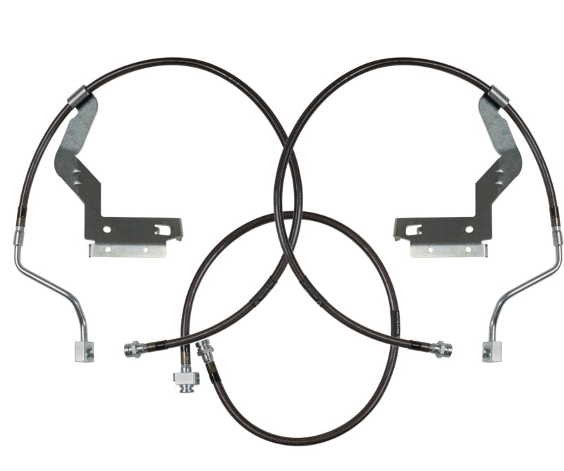 Carli 08-10 Ford F250/350 SD Hardware Braided Brake Lines 4.5in System CS-FORDBBL-08