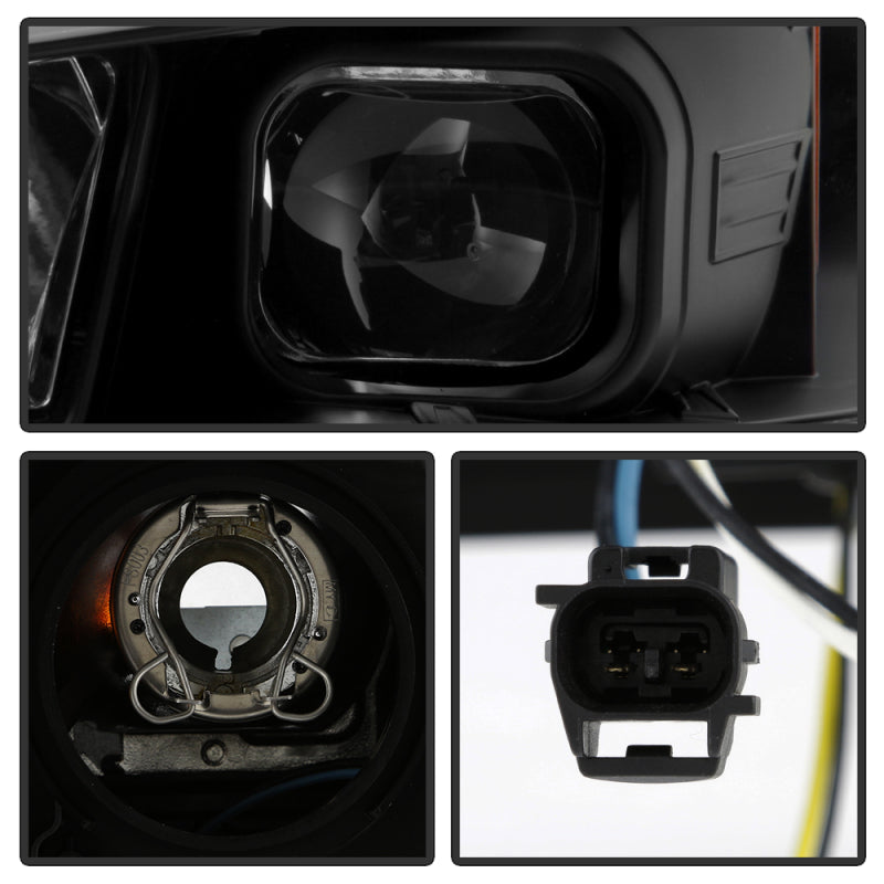 SPYDER 14-20 Toyota 4Runner Projector Headlights w/Seq. LED Turn Sig. LED White Light Bar Park Light 5088154