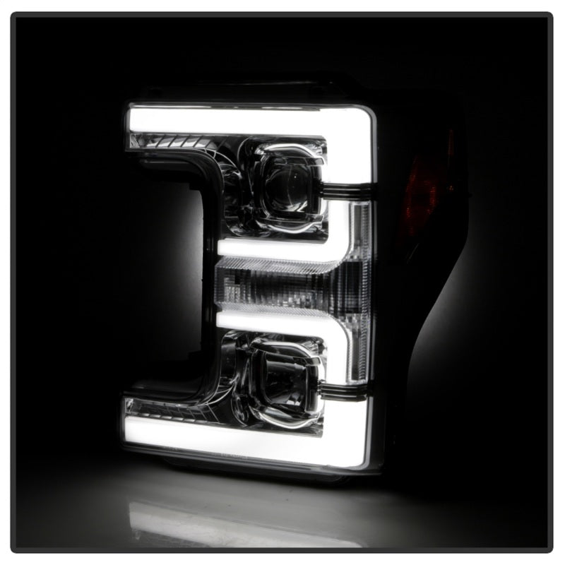 Spyder 17-18 Ford F250/F350/F450 Halogen Model Only -White Light Bar- Chrome- PRO-YD-FS17HALSI-C 5087843