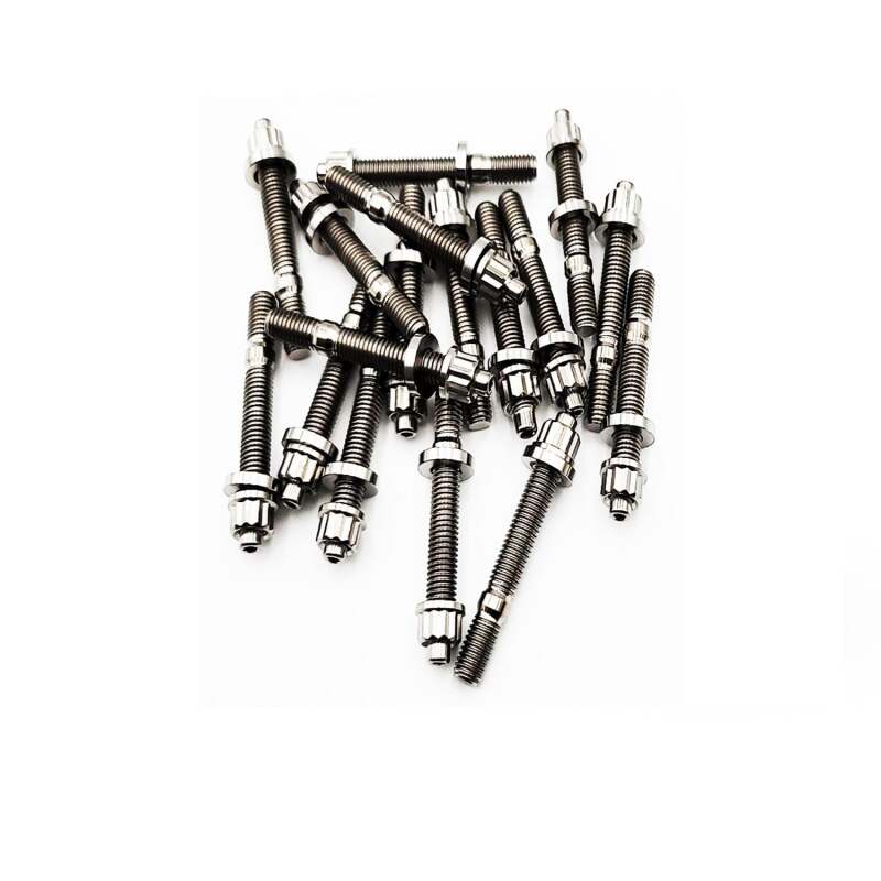 BLOX Racing Xtreme Titanium Intake/Exhaust Manifold Studs Raw 65mm 9-Piece Kit BXFL-00309-9-TI