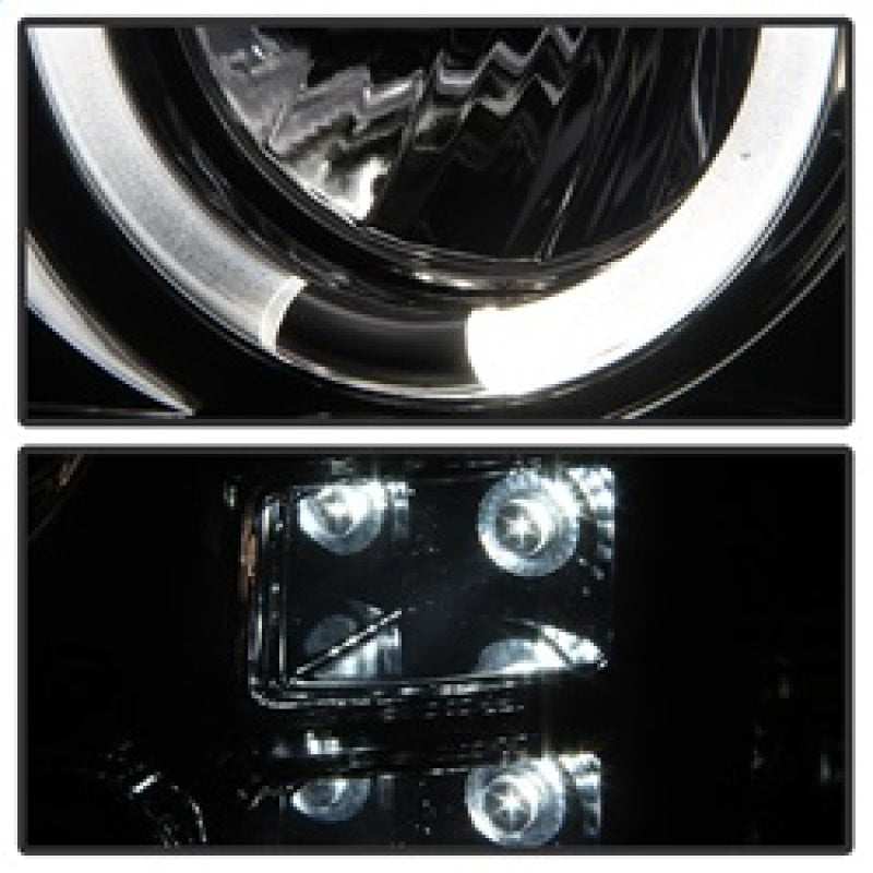 Spyder GMC Sierra 1500/2500/3500 07-13 Projector Headlights LED Halo- LED Smoke PRO-YD-GS07-HL-SM 5010629