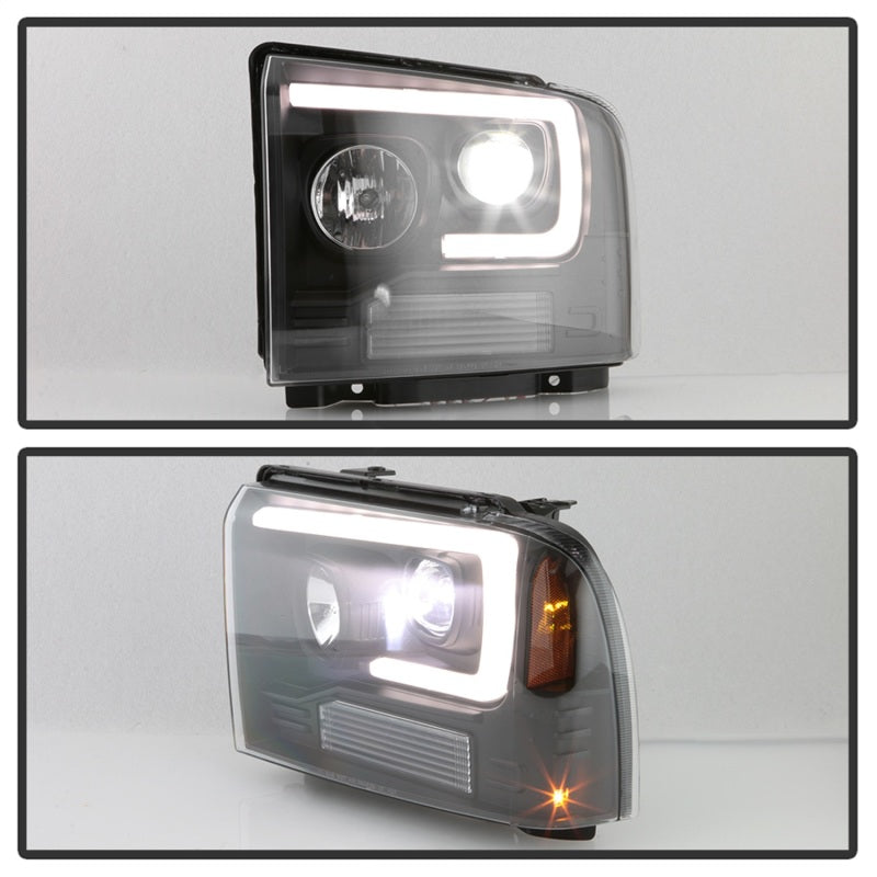 Spyder 05-07 Ford F250/350/450 Super Duty Projector LED Black PRO-YD-FS05V2PL-BK 5087911